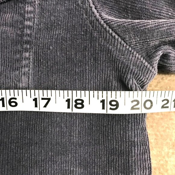 CABELAS Chore Trucker Jacket Cotton Corduroy Blue Gray Zip Womens M - Picture 5 of 9